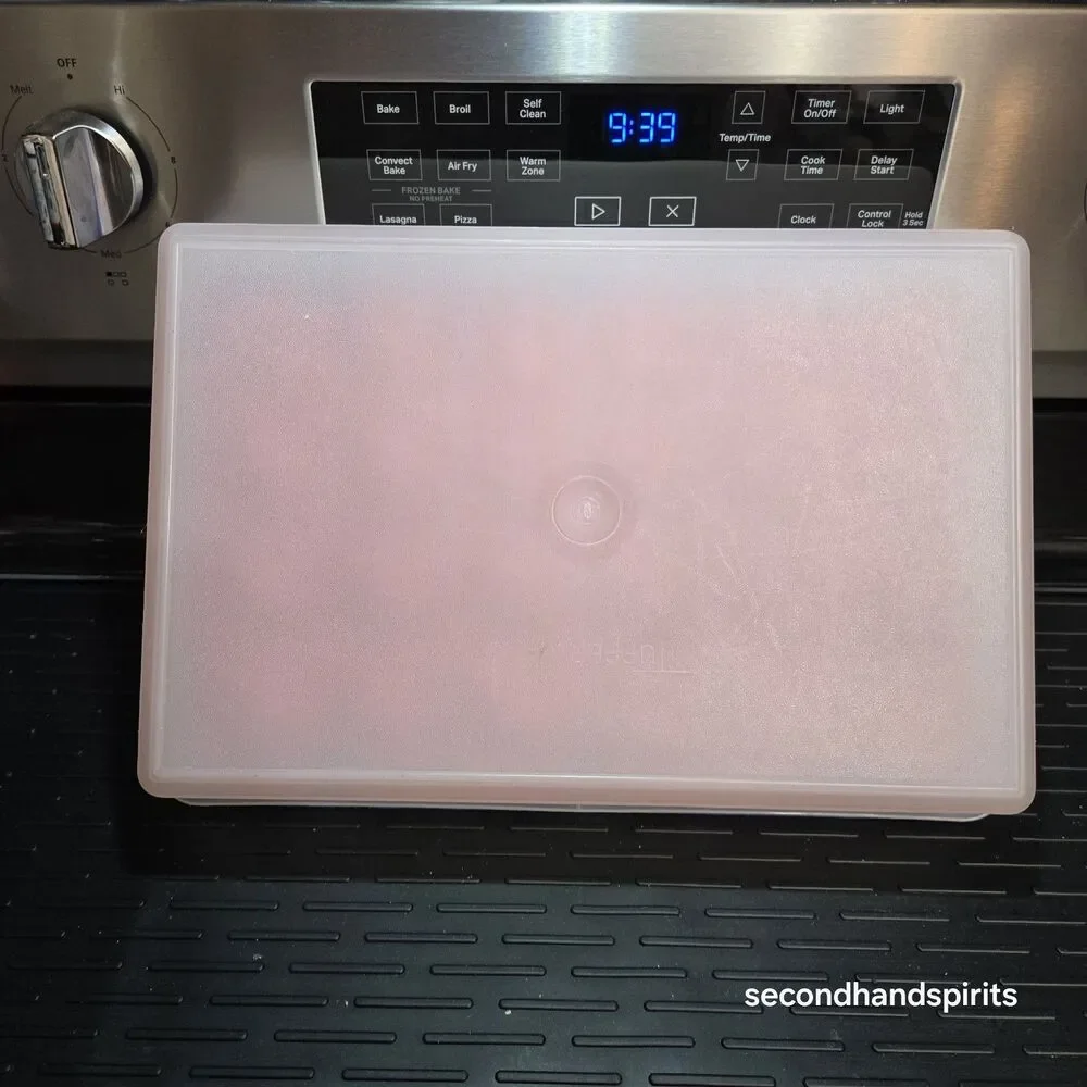 Tupperware Cold Cut Keeper  Rectangle Deviled Egg Trays Lid~RWB Patriotic 13